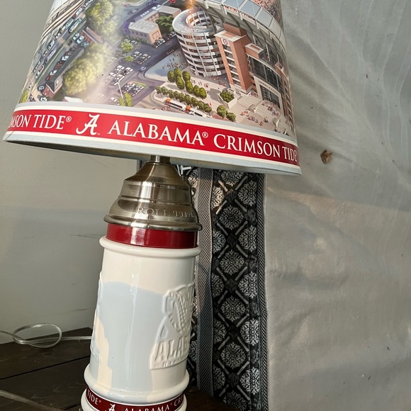 Vintage Alabama Crimson Tide Lamp - Paul Bear Bryant Stadium - Picture 3 of 3